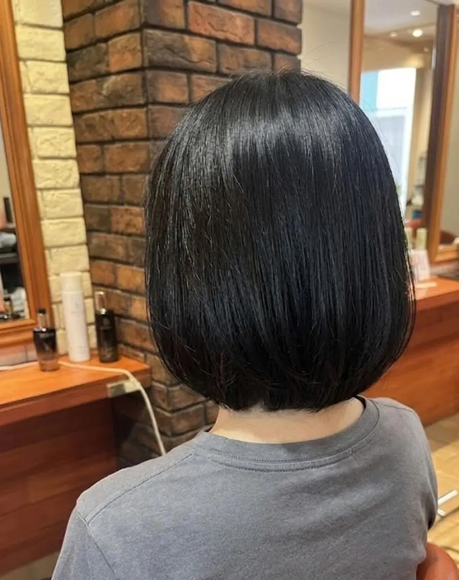 ショート カラー ショートボブ 黒髪 ボブ ショートヘア カット ヘアカラー トリートメント flencia 丸 和博|カットのヘアスタイル