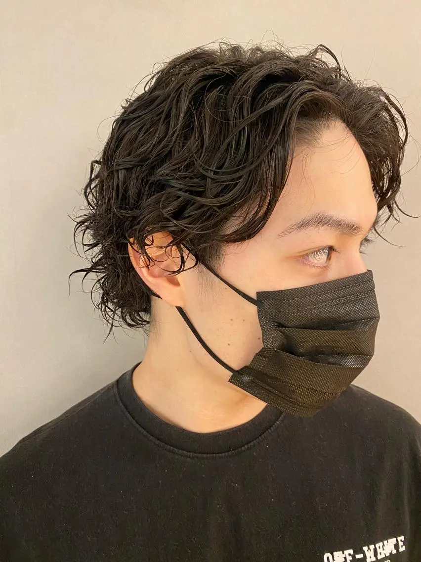 メンズ メンズパーマ unopulir 景山 凌のヘアスタイル