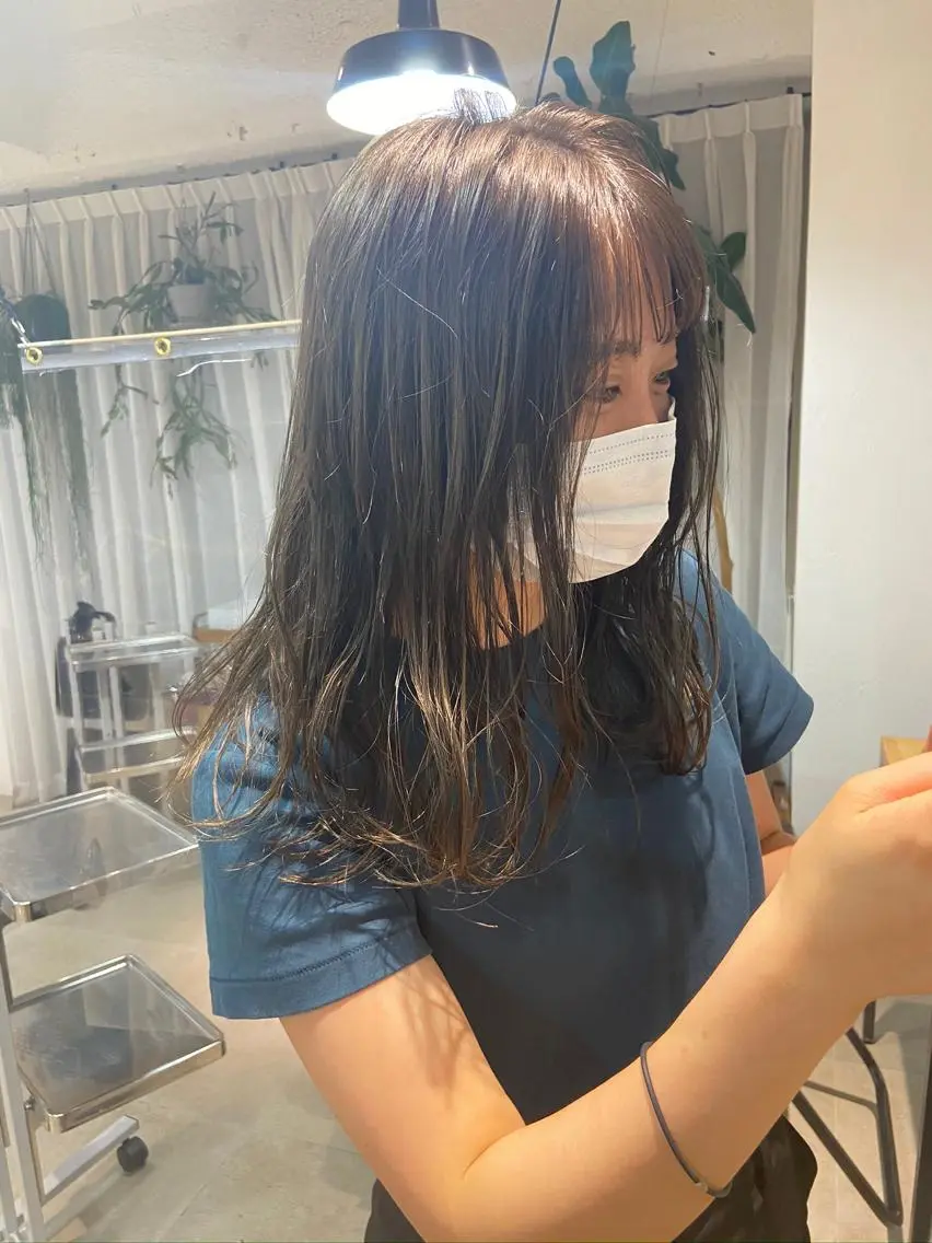 ミディアム カラー 🟩白髪ぼかし ショート/大司のヘアスタイル