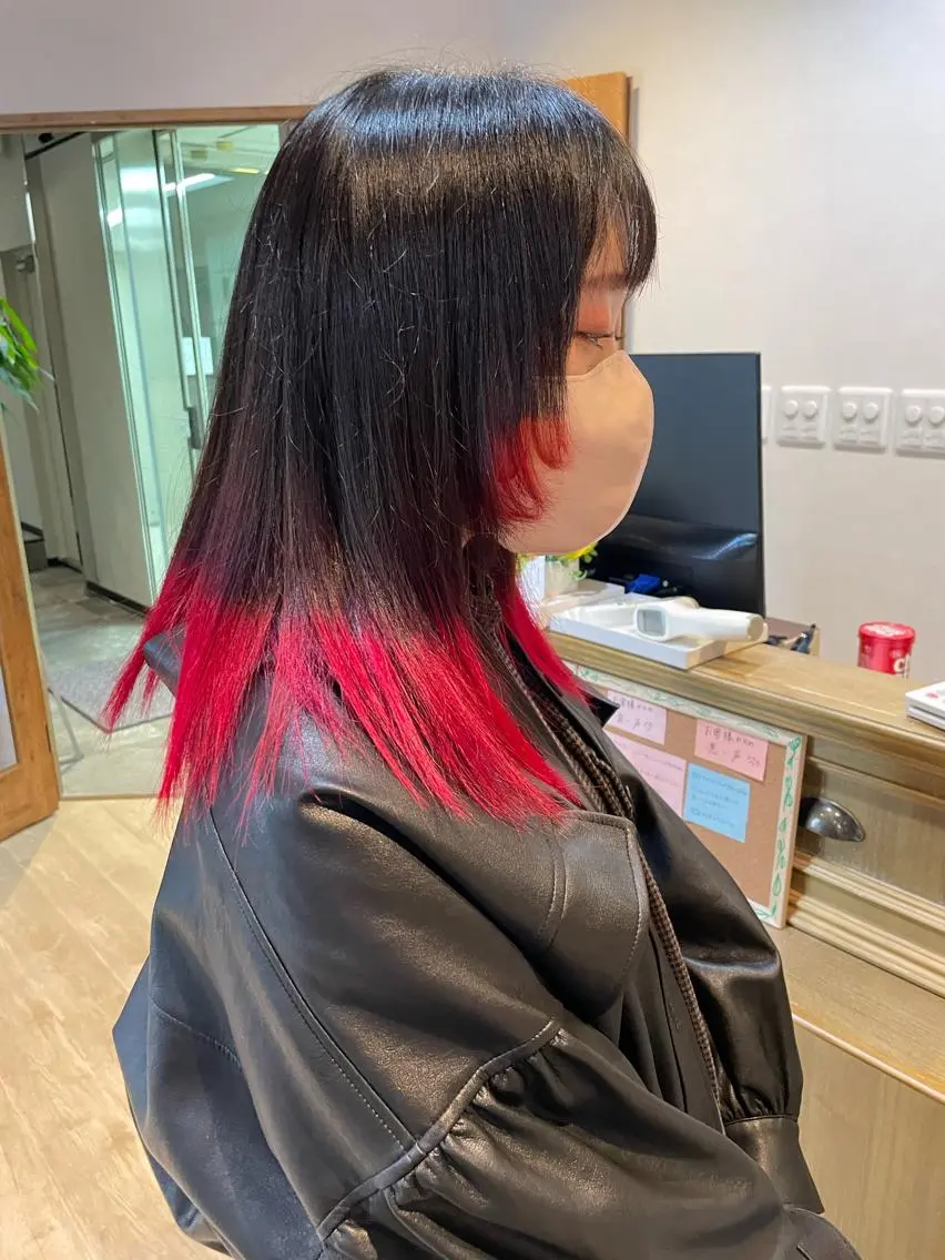 ミディアム カラー ヘアカラー トリートメント 髪質改善/ブリーチ 田代 龍我のヘアスタイル