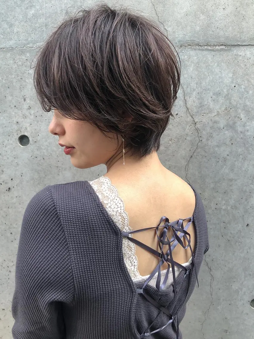 ショート 髪質改善、縮毛矯正 Core梅田茶屋町店のヘアスタイル