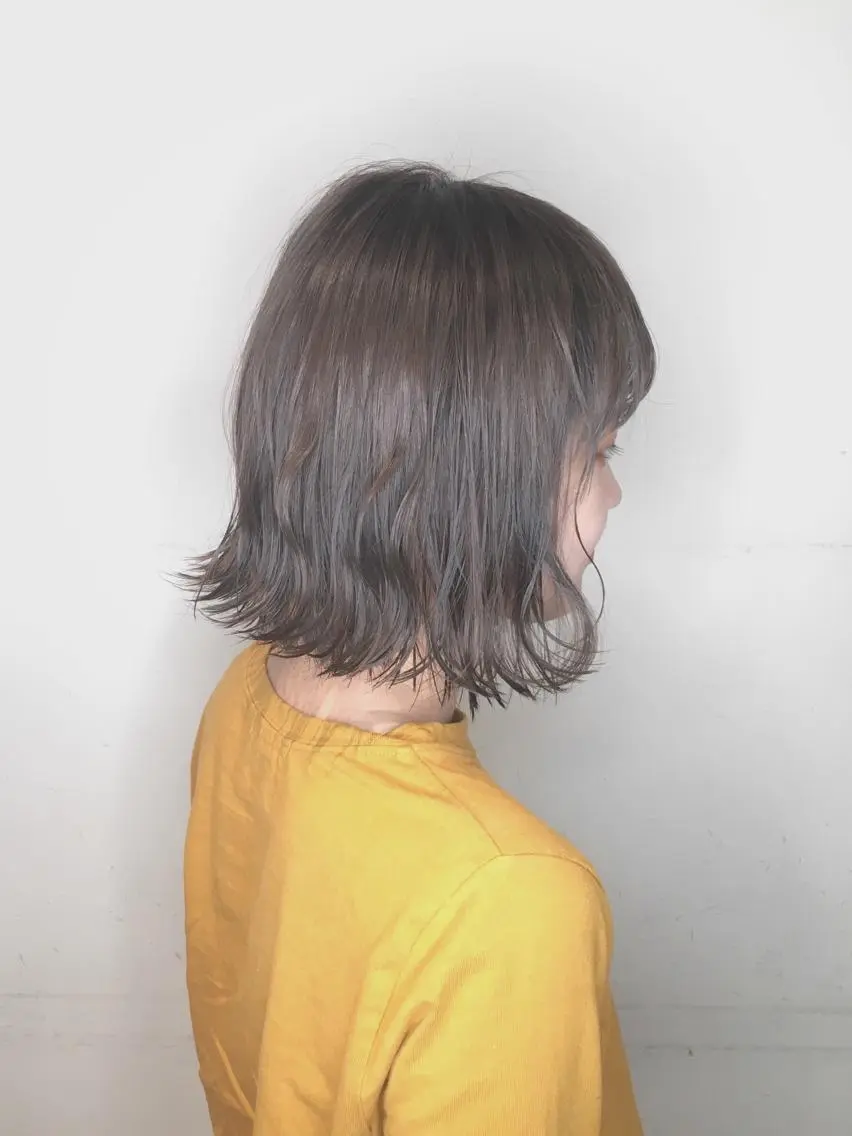 ショート カラー ヘアアレンジ グレージュ ハイトーンカラー 🌿‬ ܸAir 透明感🌱西村知佳のヘアスタイル