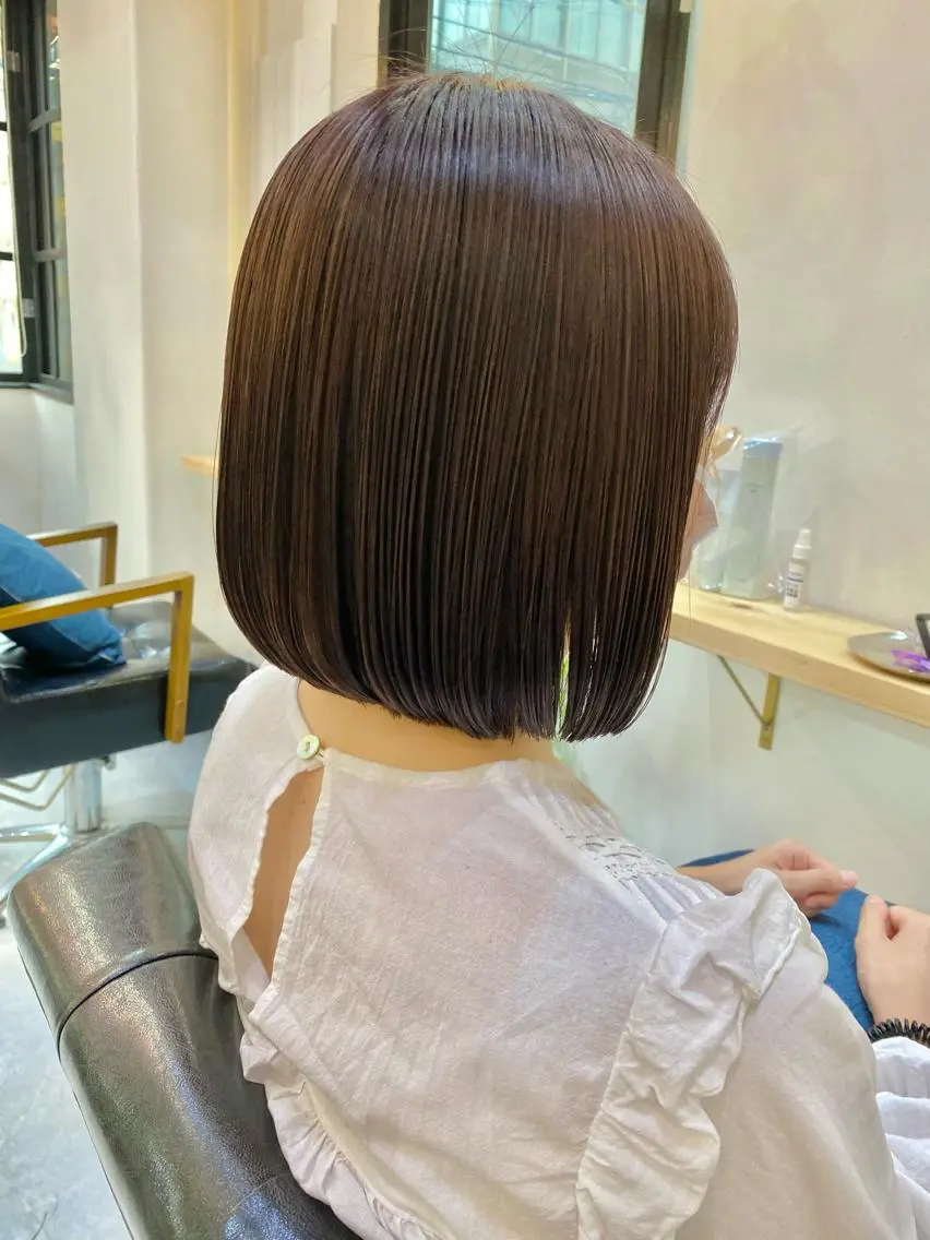 ショート カラー イルミナカラー ボブ トリートメント CARICIA🌱 masaeのヘアスタイル