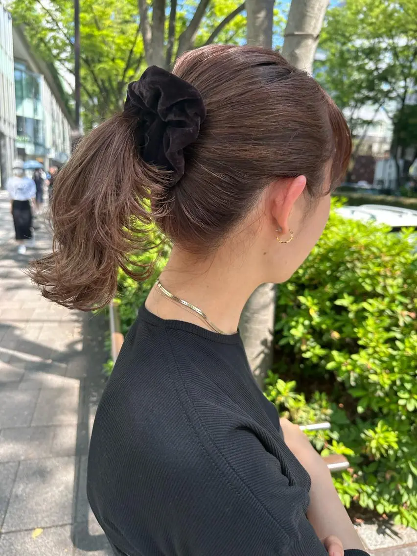 ミディアム カラー キッズ カット ヘアカラー トリートメント オトナヘア🌸 harukaのヘアスタイル