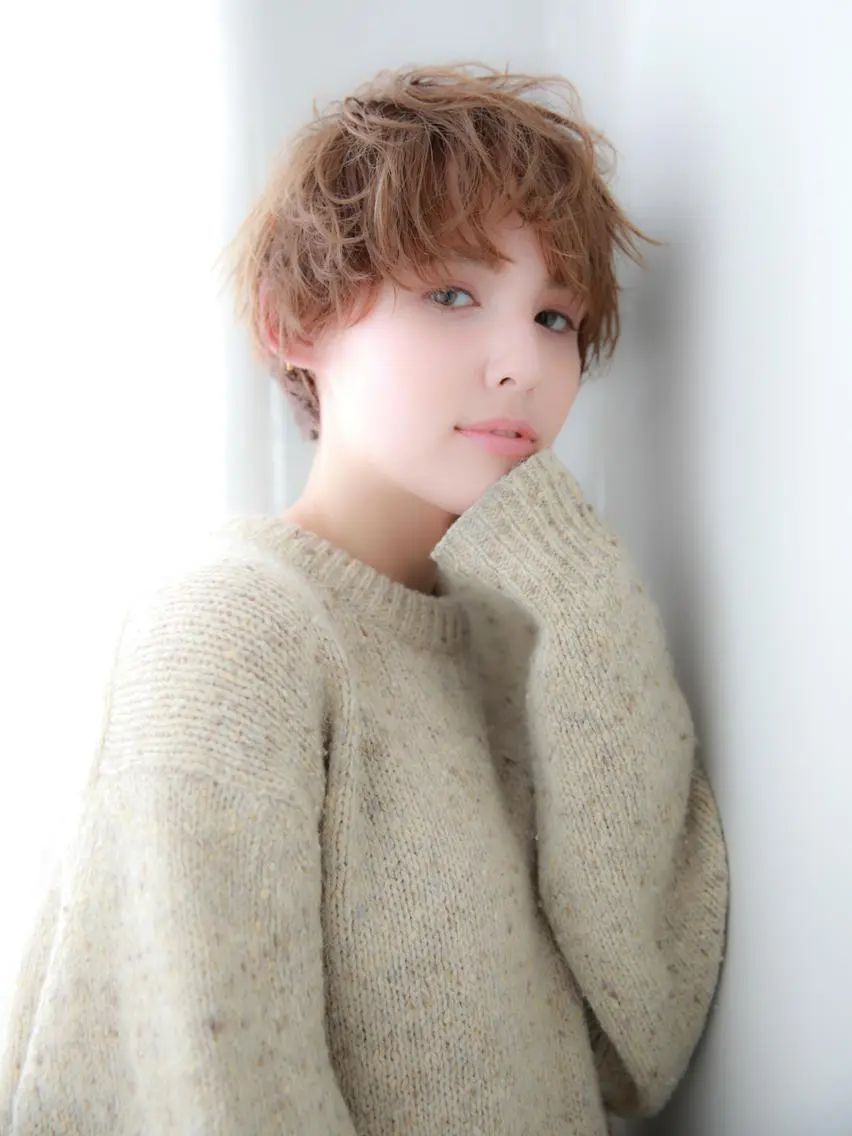 ショート カラー パーマ 山下 直人のヘアスタイル