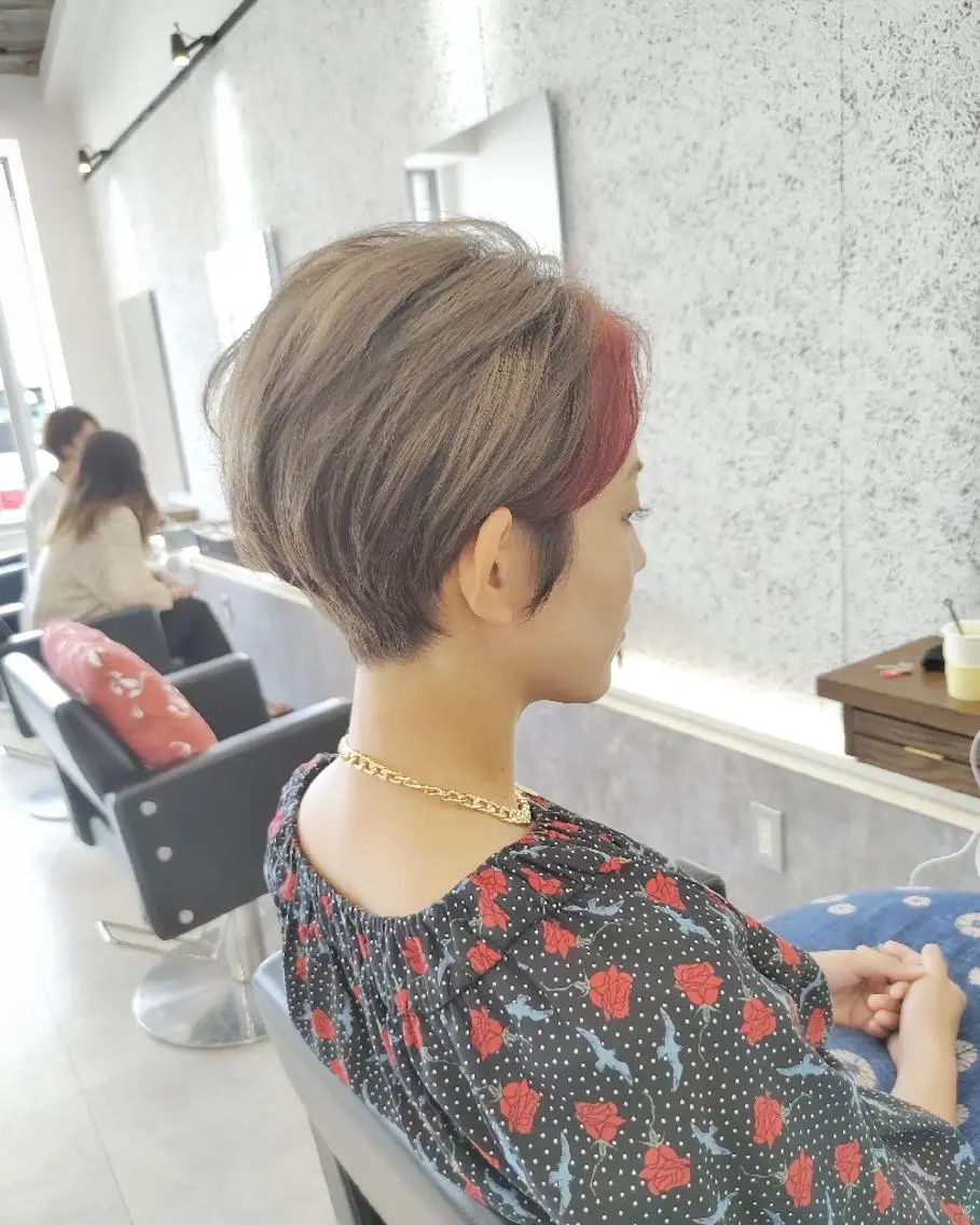 ショート カット ヘアカラー トリートメント ヘアセット 6月オープン♪豊見城 Lodattu✁清水のヘアスタイル