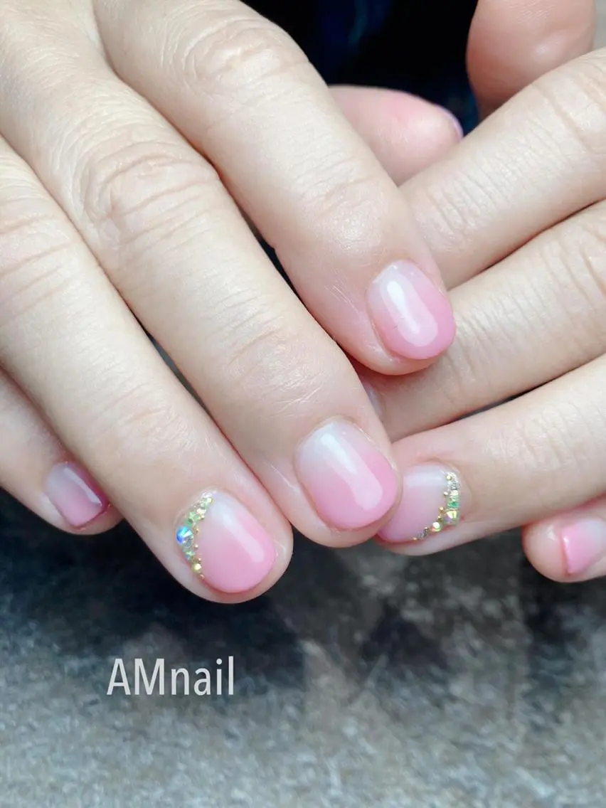 ネイル アートネイル 持ち込み シンプルネイル ハンドネイル Am:nail 柏 SUE（スゥ）のネイルデザイン