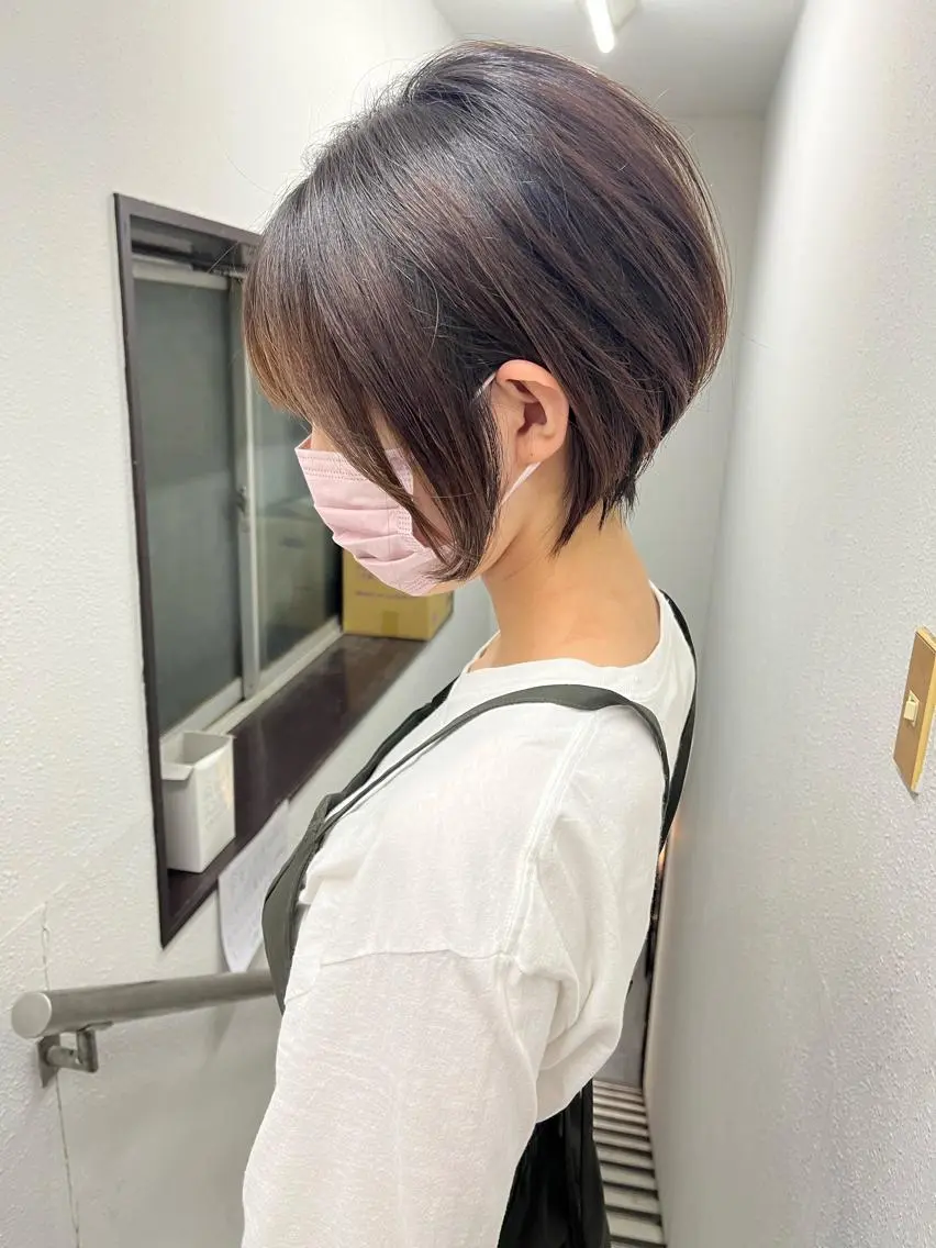 ショート ショートヘア レイヤー×透明感 Tatsuya💫のヘアスタイル