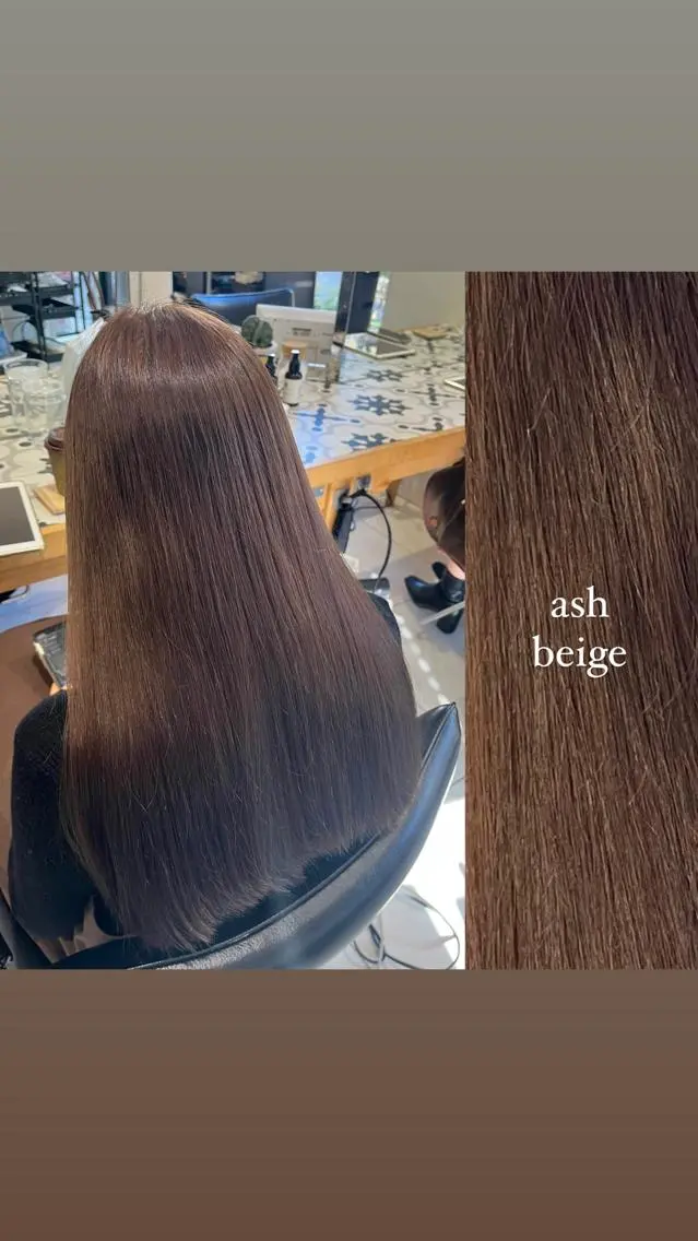 ロング カラー ヘアアレンジ ブリーチ ブラウンカラー 透明感カラー 韓国風カラー ブリーチなしカラー stylist ◎RUKI.のヘアスタイル