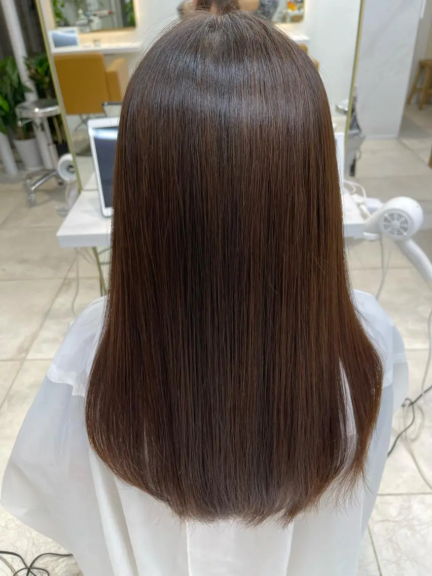 ロング 中顔面短縮 顔まわり新田大翔のヘアスタイル