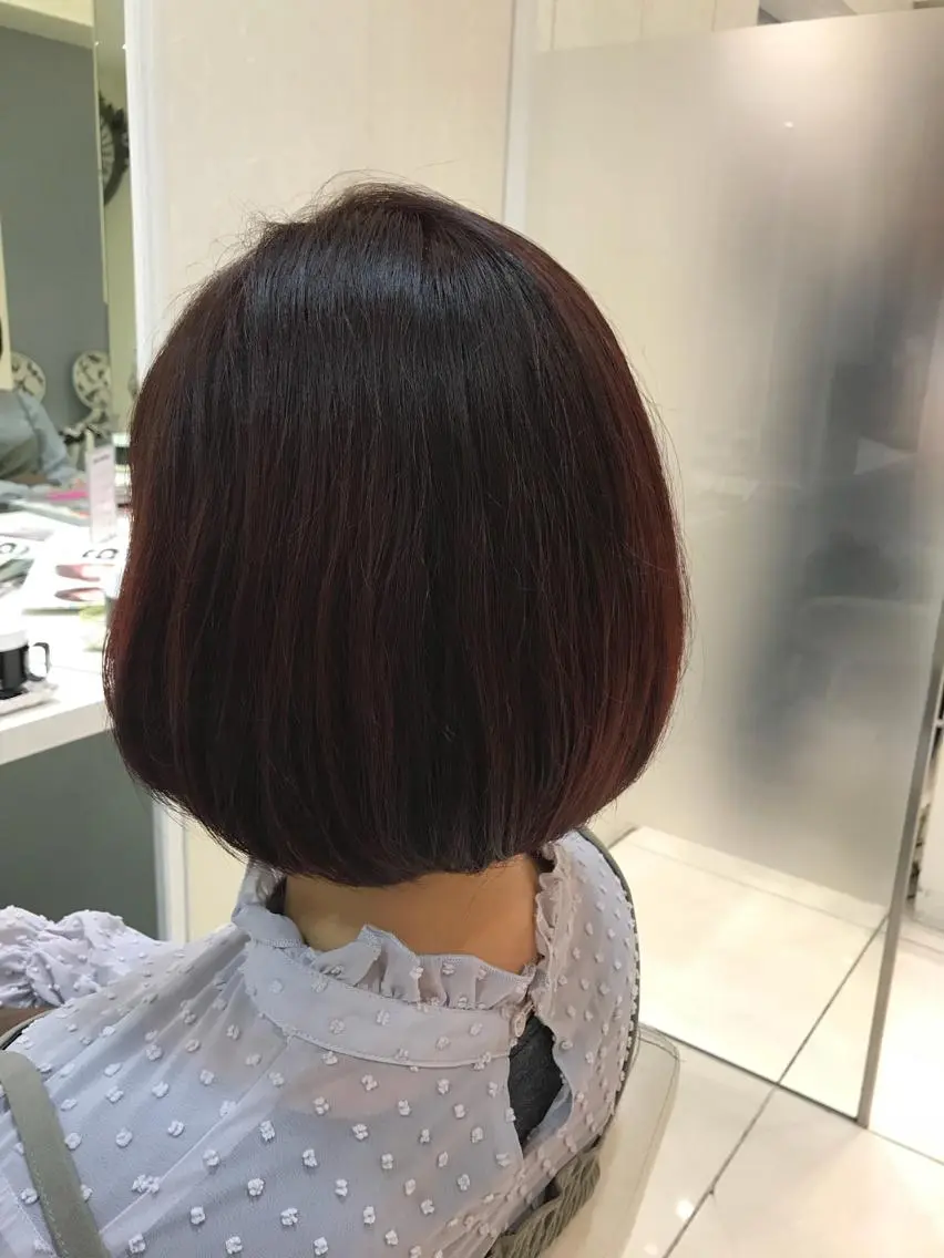 ショート カラー パープルカラー レッドカラー 【店長】石川 【メンズ特化】のヘアスタイル