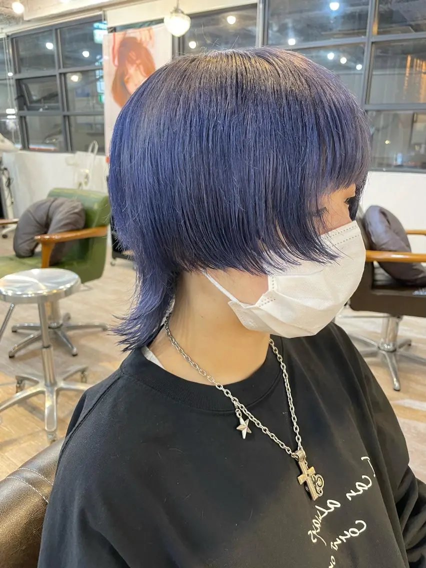 ショート カット ヘアカラー トリートメント ウルフカット/ボブ りなのヘアスタイル