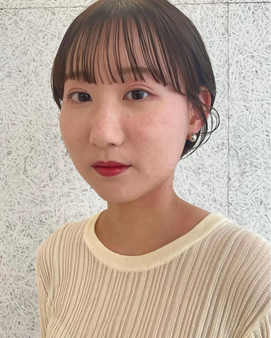 ショート カラー 顔周りカット ショートヘア SOYON 🤍CHIZU🤍.のヘアスタイル