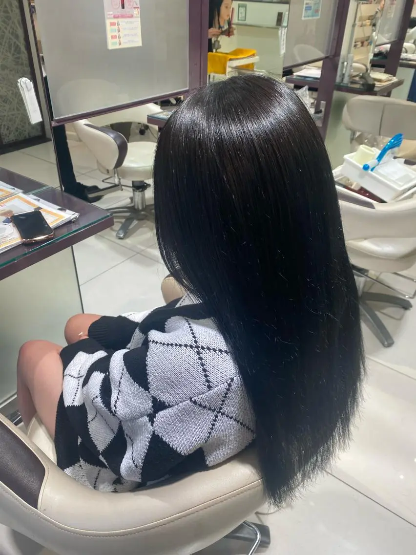 ロング カット ヘアカラー 透明感カラー💜艶髪 sayakaのヘアスタイル
