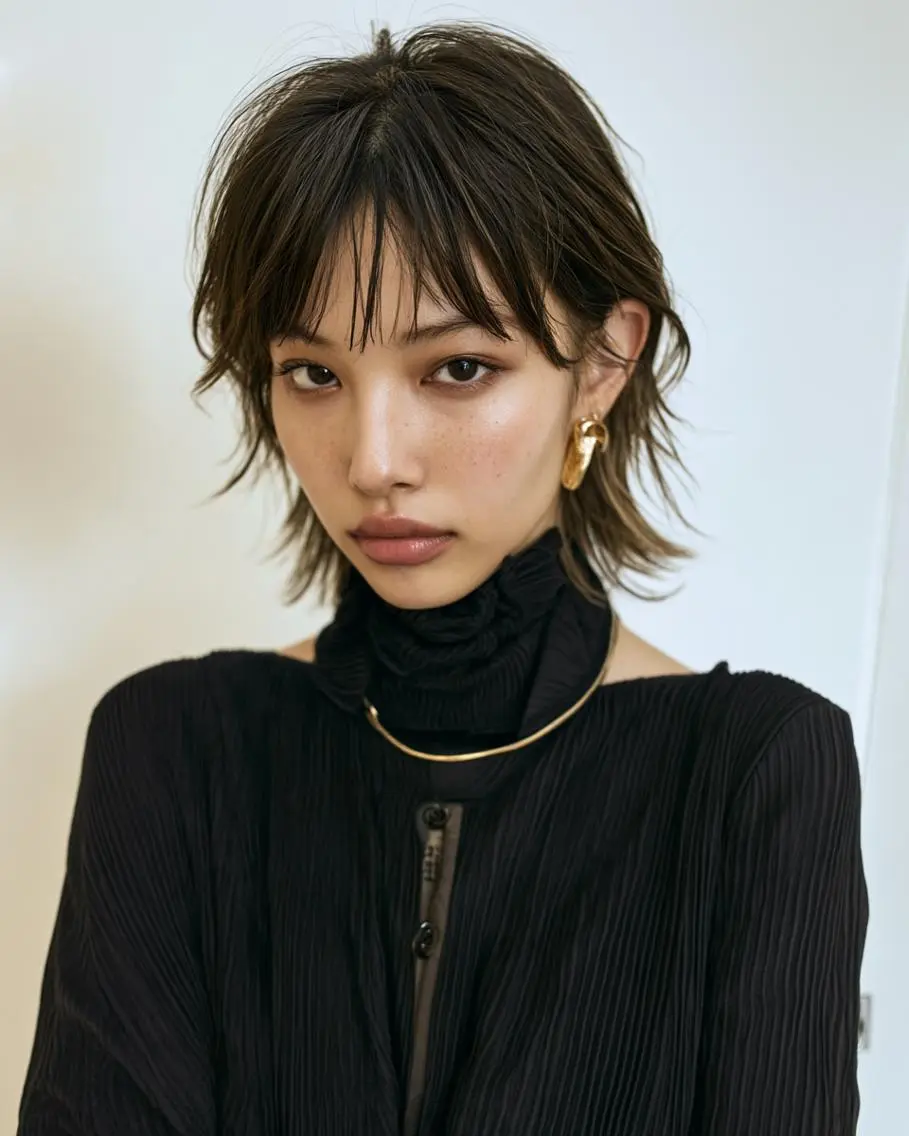 ショート カット 縮毛矯正×レイヤー Hiroto/表参道のヘアスタイル