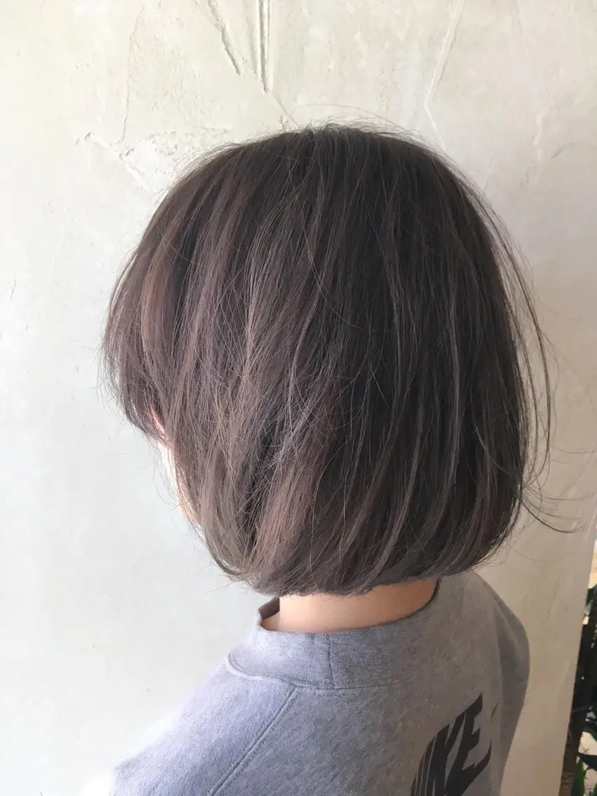 ミディアム カラー ブルーカラー ブルージュ ラベンダーカラー 上田 ヒロツグのヘアスタイル