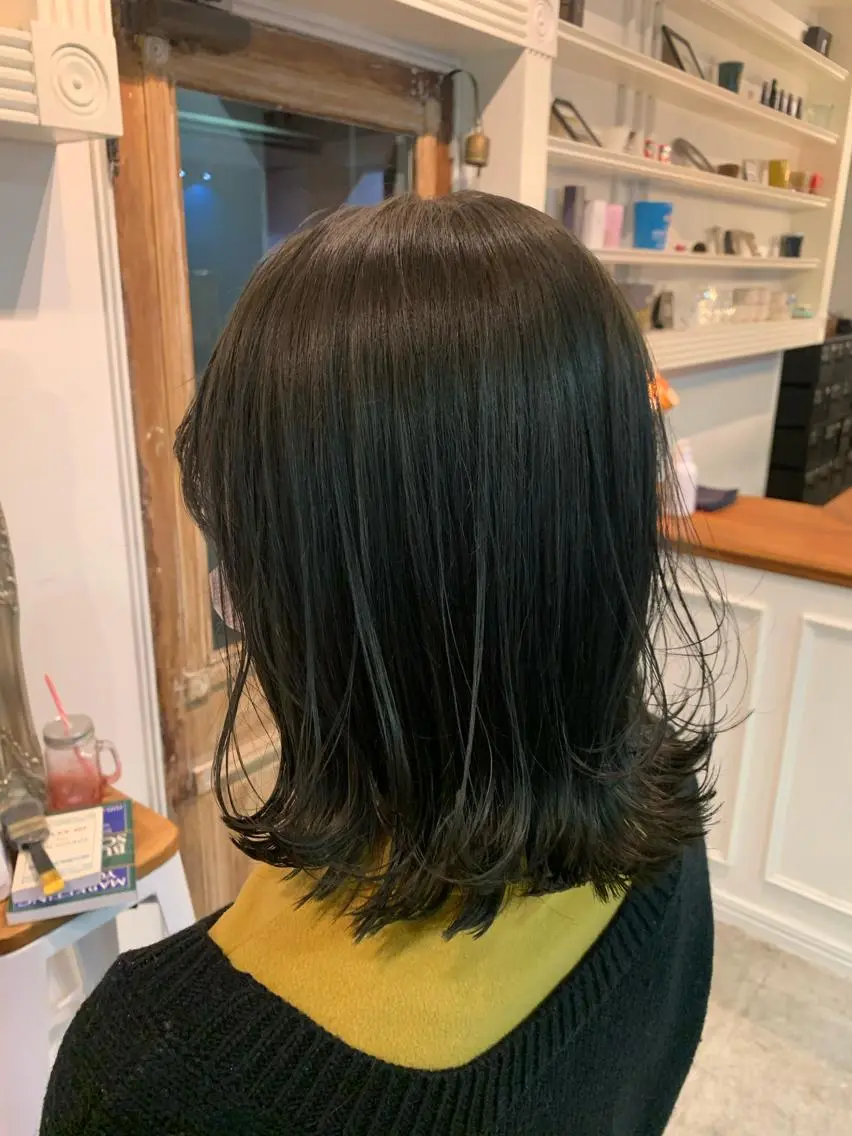 ミディアム ヘアカラー トリートメント ヘッドスパ ヘアセット 大宮/山口 竣也のヘアスタイル