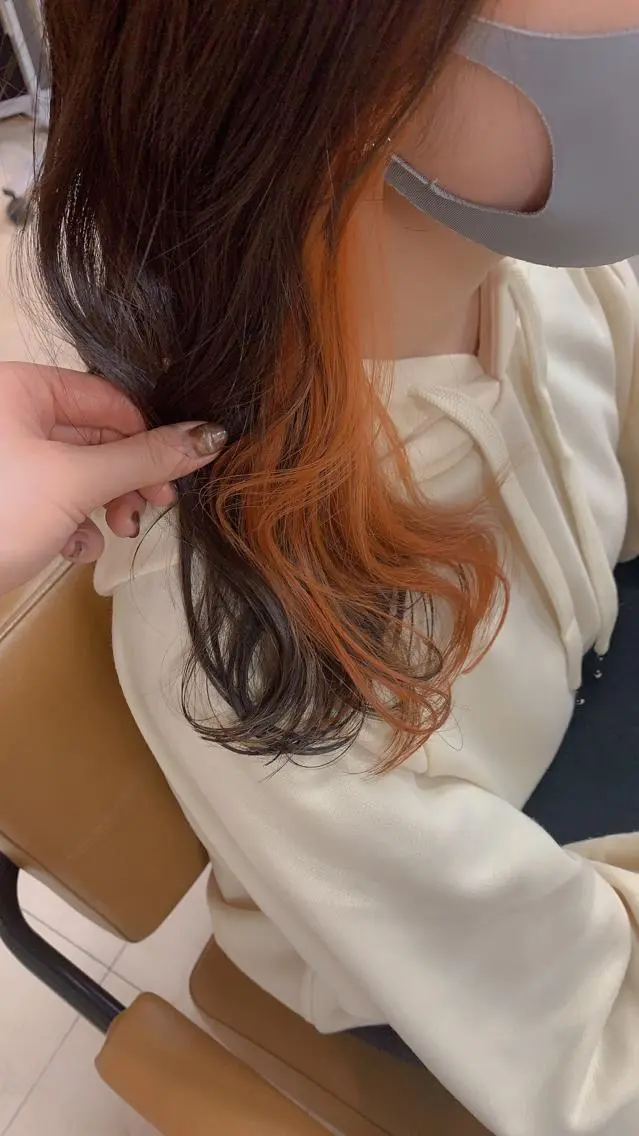 セミロング カラー インナーカラー 🫧🎀ＫＡＮＡ🎀 🫧のヘアスタイル