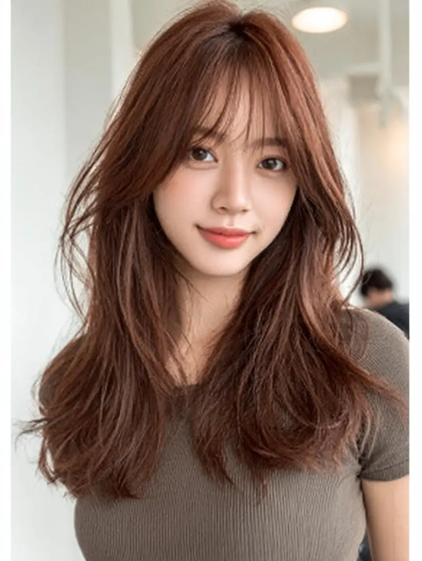 セミロング ハッシュカット 髪質改善 レイヤーカット 縮毛矯正 トリートメント カット ヘアカラー トリートメント 生艶髪&レイヤー🔔 渋谷お薦めNo.1✨のヘアスタイル