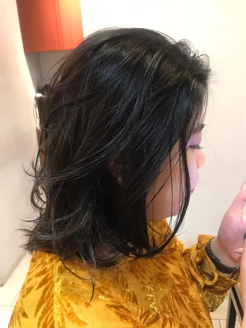 ミディアム カラー ヘアカラー トリートメント 艶カラー/似合わせ 💖Emmy💖のヘアスタイル