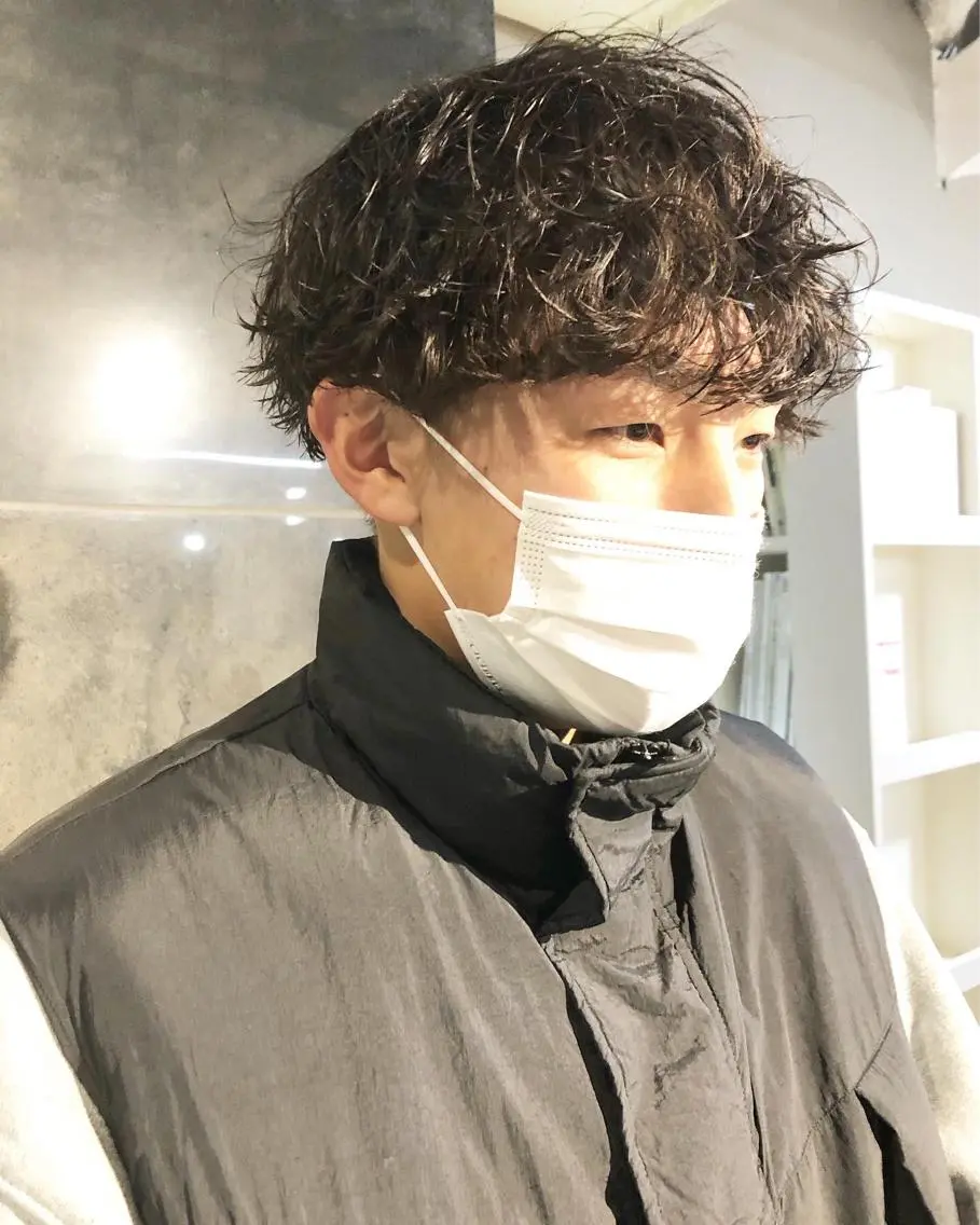 パーマ ヘアアレンジ メンズ カット パーマ トリートメント ヘアセット メンズ特化✂️栗原 侑也のヘアスタイル