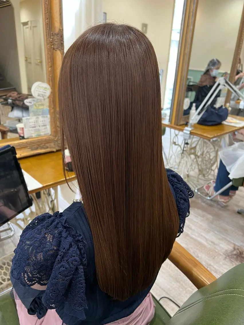ロング カラー 髪質改善 レイヤーカット 新越谷noble店長 松本拓也▶◀*.のヘアスタイル