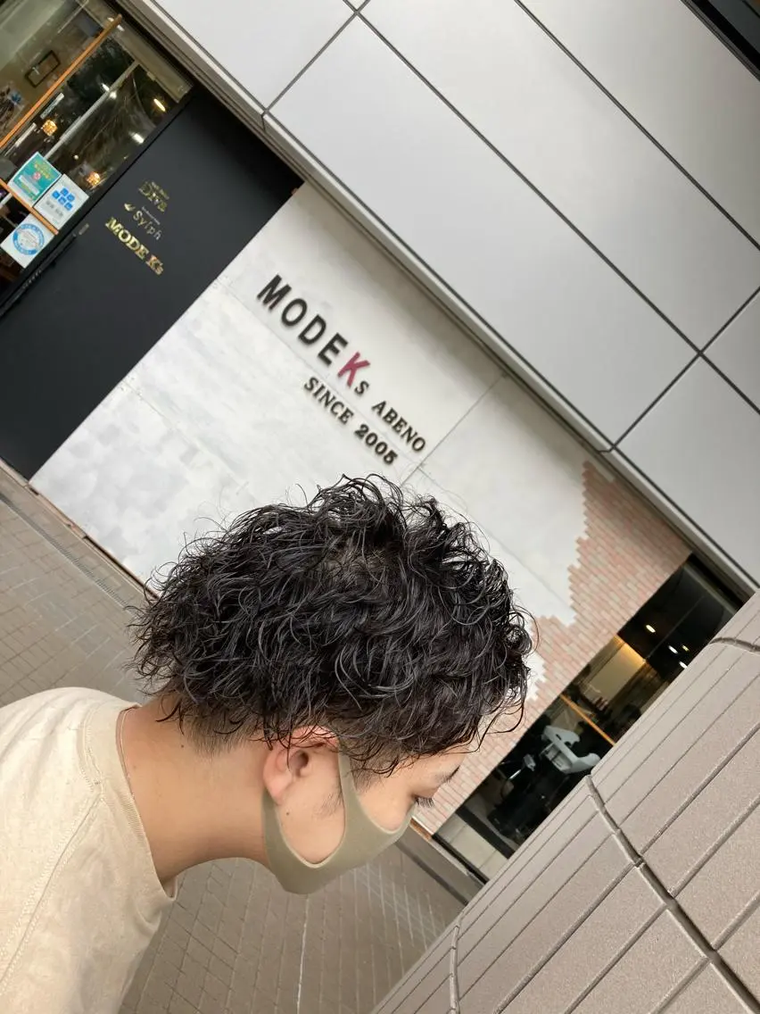 パーマ メンズ メンズパーマ ツイストスパイラルパーマ スパイラルパーマ SHAFT Ieiriのヘアスタイル