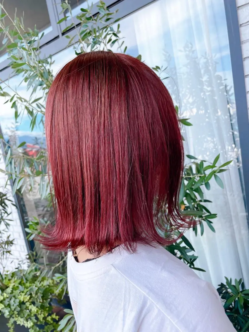 カラー ブリーチ ダブルカラー 韓国風カラー ブリーチなしカラー 齋藤 梨乃のヘアスタイル
