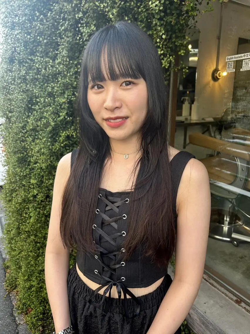 ロング カラー カット ヘアカラー トリートメント 🌼U24 ヘアデザインラボのヘアスタイル