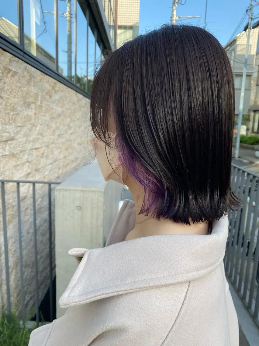 ショート カラー イヤリングカラー ✨透明感カラー✨ 🦖佐々木未来🦕のヘアスタイル