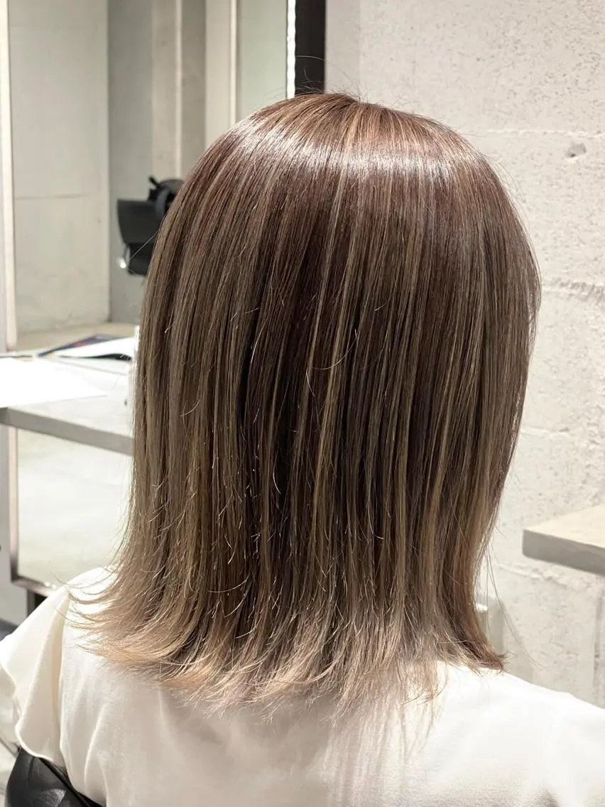 カラー ヘアカラー トリートメント 髪質改善/縮毛矯正 レイヤー/松川匠のヘアスタイル
