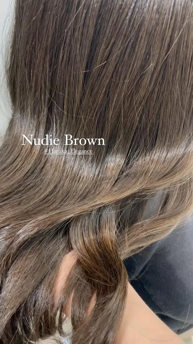 ロング カラー 森 はるかのヘアスタイル
