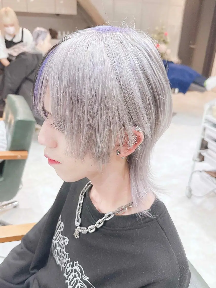 カラー メンズ 🐺原宿/ハイトーン /ブリーチカラー🐺のヘアスタイル