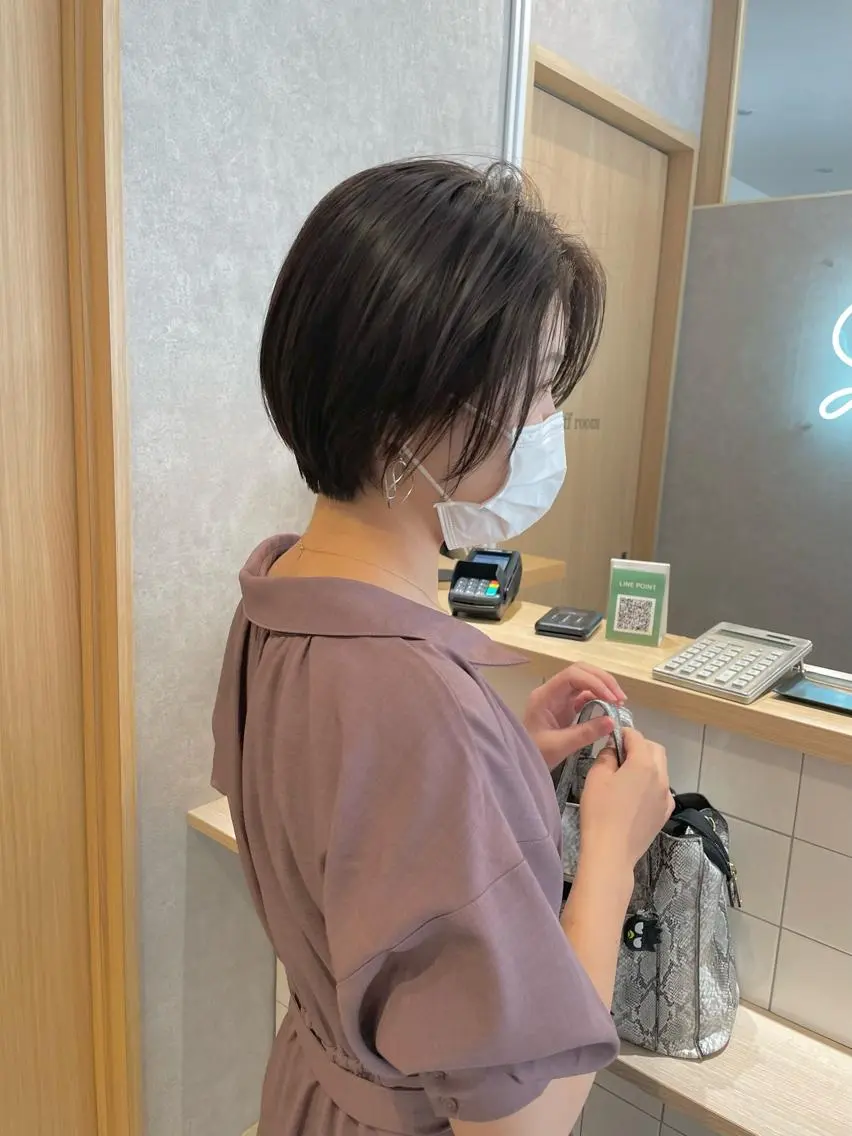 ショート カラー パーマ ヘアアレンジ カット ヘアカラー トリートメント NANA／trend style🕊🍑のヘアスタイル