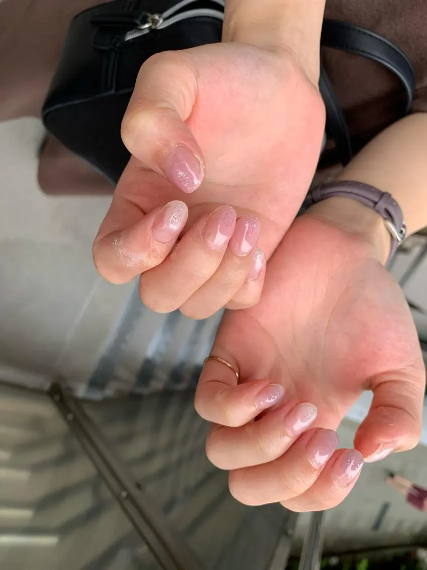 ネイル クリアネイル マキノ ユイのネイルデザイン