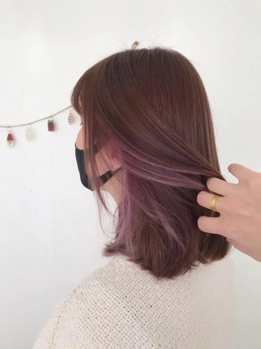 ロング カット ヘアカラー トリートメント 藤田  紀子のヘアスタイル