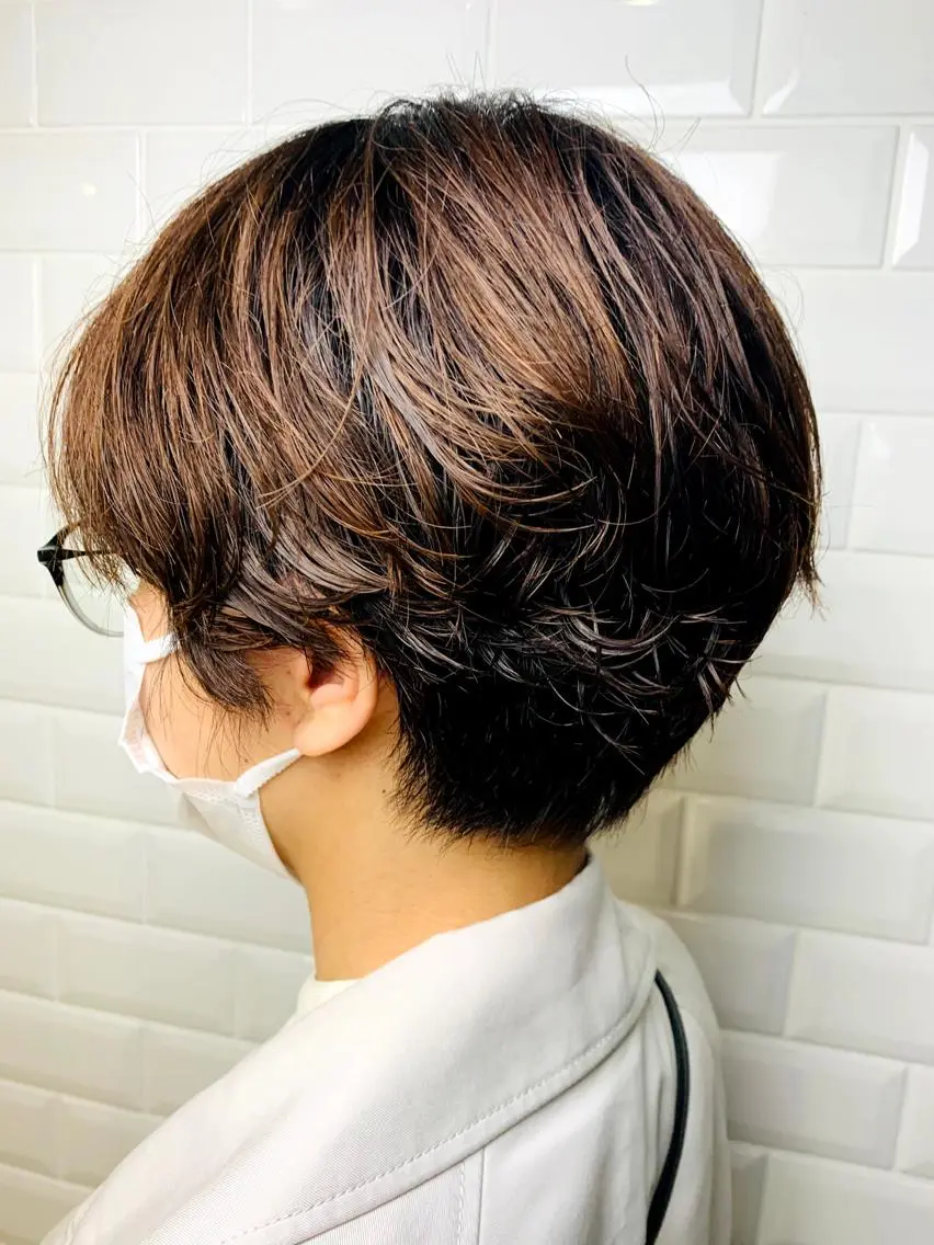 ショート パーマ ショートヘア appiis 柳田葵　横浜のヘアスタイル