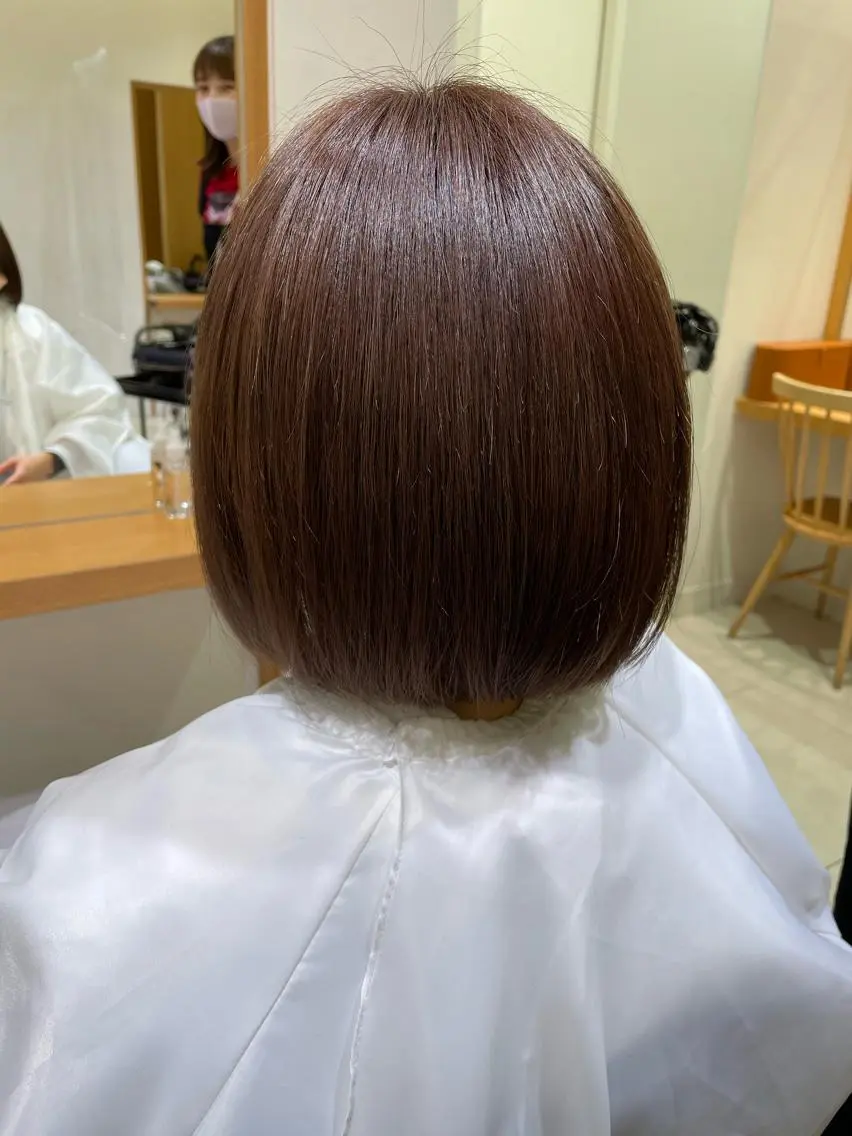 ミディアム ボブ トリートメント 🎸メンズ朝ラク！ パーマ特化ren🎸のヘアスタイル
