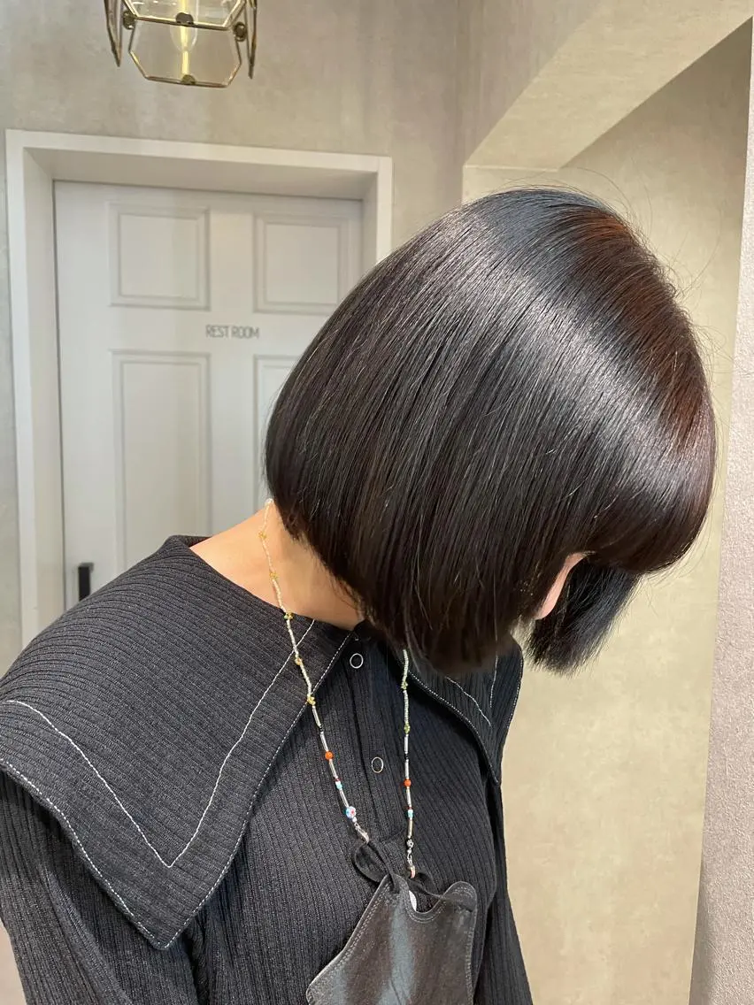 ショート カラー 髪質改善 トリートメント ヘアカラー トリートメント ナチュラル透明感🌱 小山美樹子のヘアスタイル
