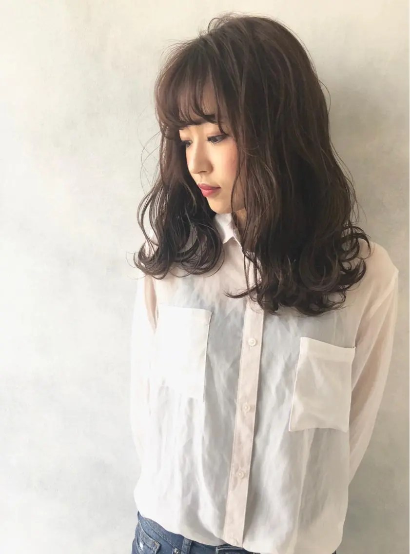 ミディアム カット ヘアカラー トリートメント 小澤大輔 YOLO hairのヘアスタイル