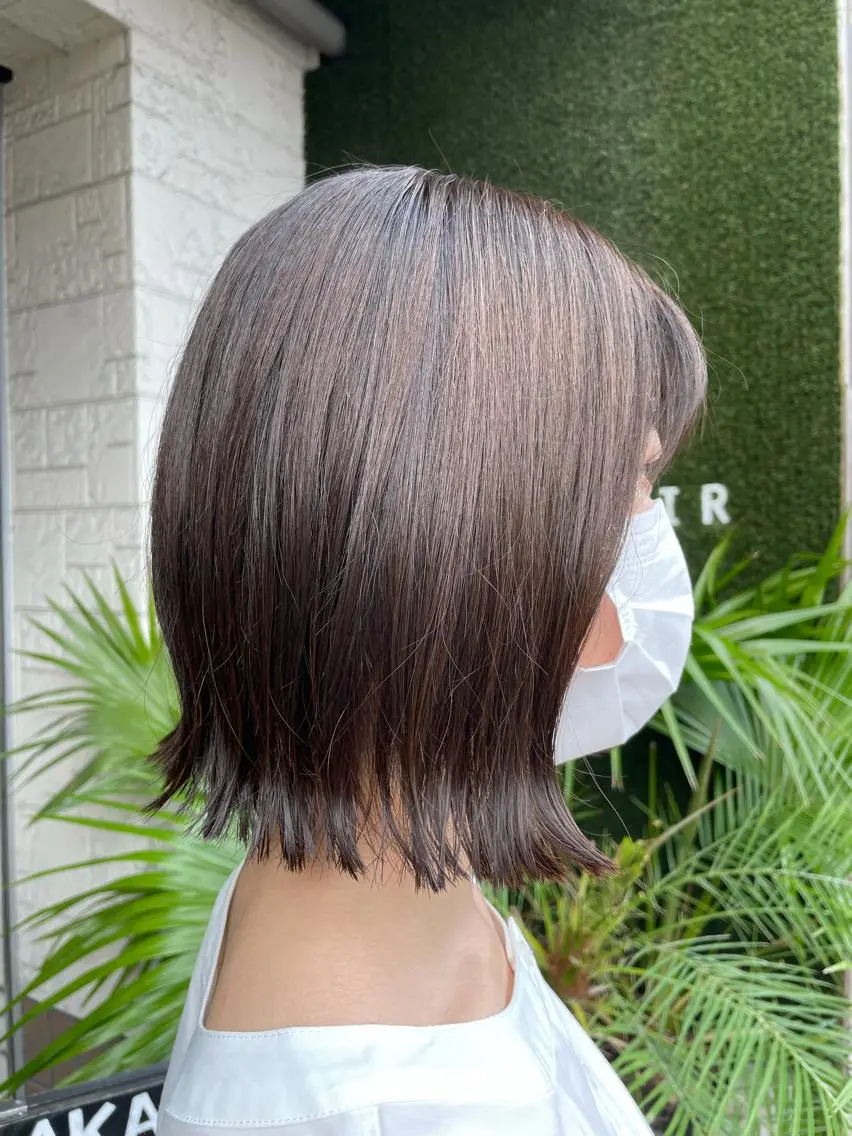 ミディアム カラー カット ヘアカラー トリートメント AKALA HAIR 西宮店　Juriのヘアスタイル