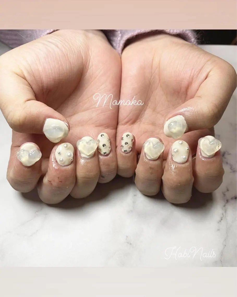 ネイル ハート Momo nailsalonのネイルデザイン