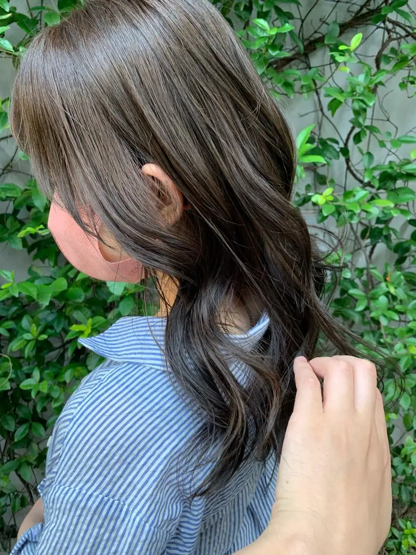 セミロング カット ヘアカラー トリートメント 🌟美髪縮毛矯正🌟 吉田冴一のヘアスタイル