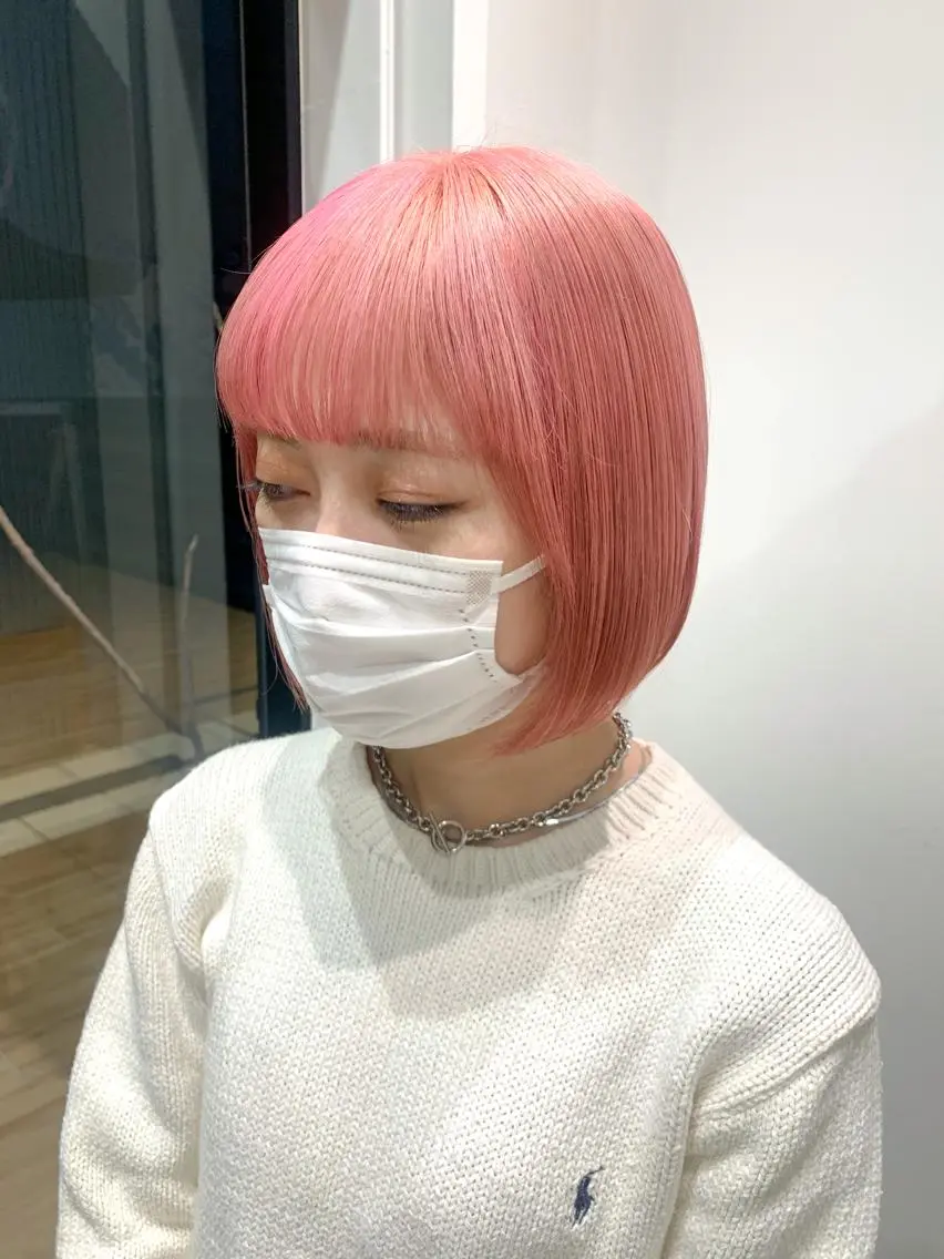ショート カラー ヘアアレンジ ブリーチ カット ヘアカラー トリートメント yuka .のヘアスタイル