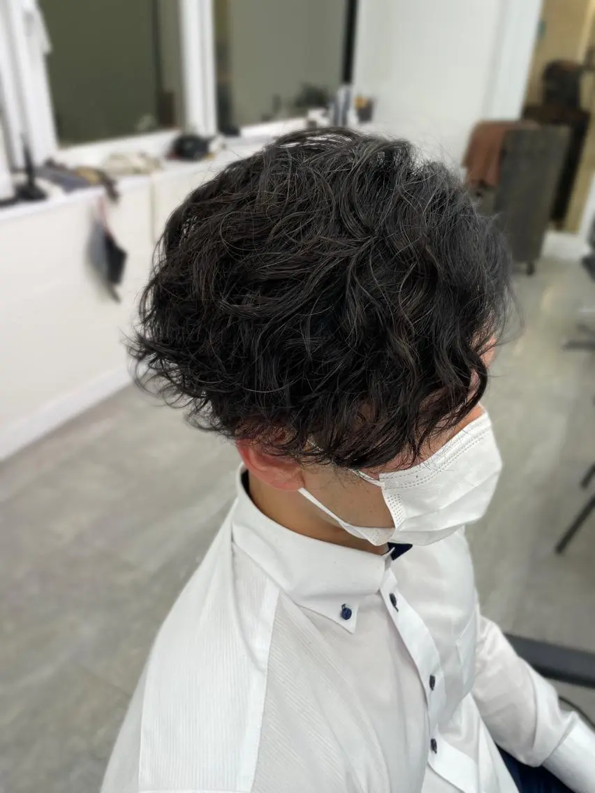 ショート パーマ メンズ メンズパーマ スパイラルパーマ 🎀プルエクステ みまひかる🎀のヘアスタイル