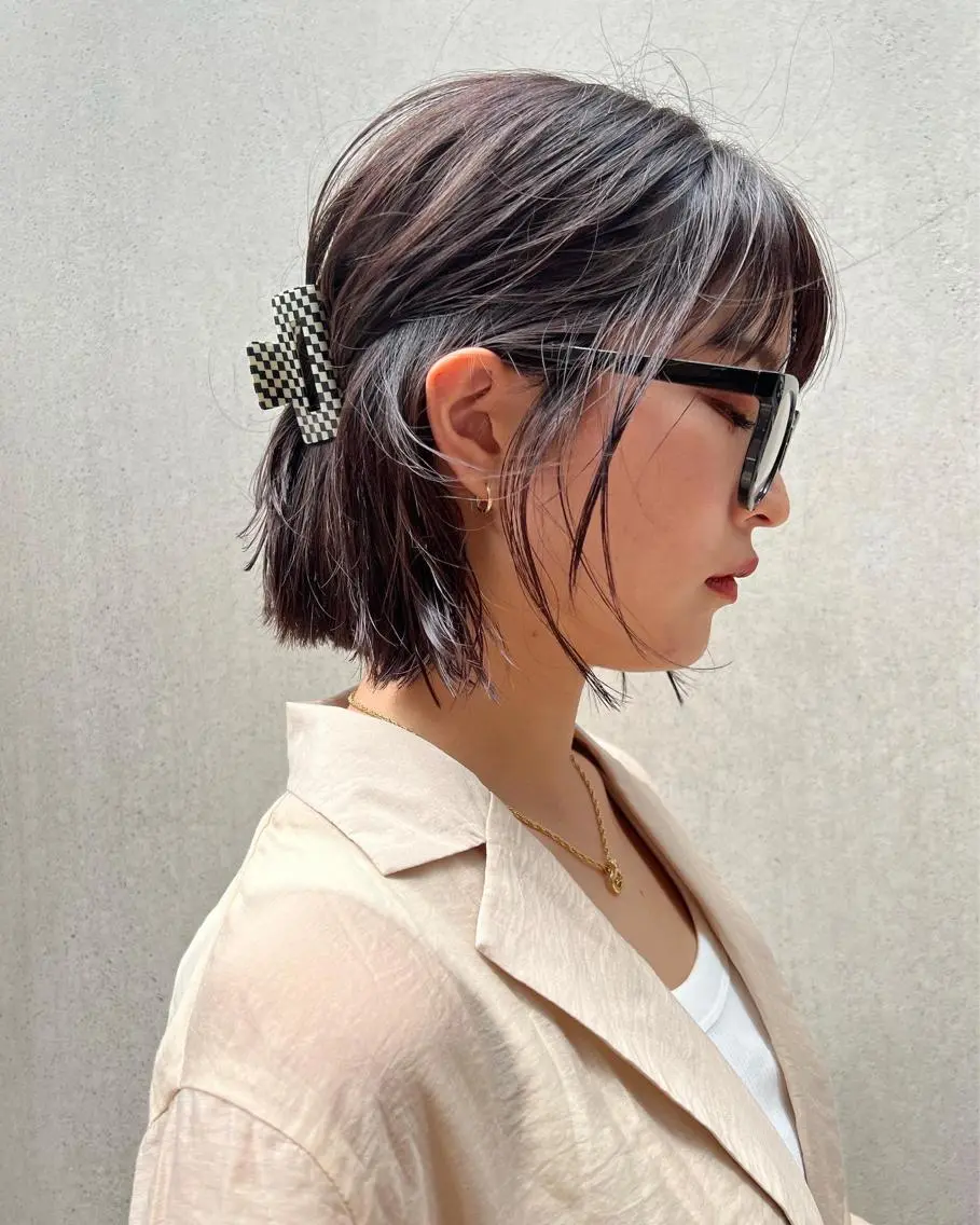ショート ボブ レイヤー専門家 ダブルカラー修のヘアスタイル
