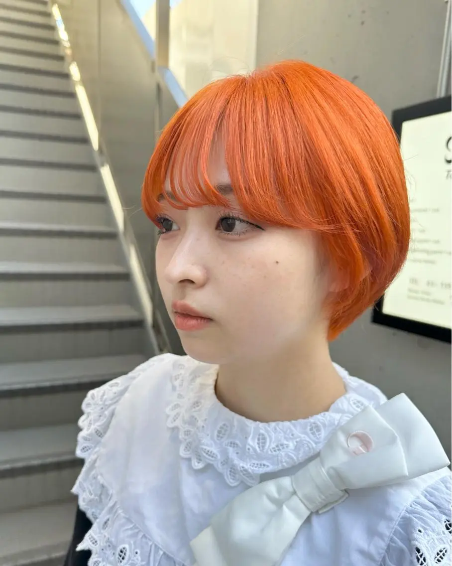 ショート ✨透明感カラー✨ ✨小顔カット✨山木のヘアスタイル