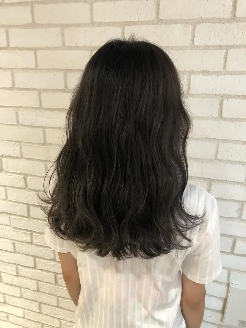 セミロング カラー パーマ ヘアアレンジ メンズ キッズ ネイル マツエク・マツパ グレージュ 新宿/髪質改善/ 美髪矯正✨浅江通友のヘアスタイル