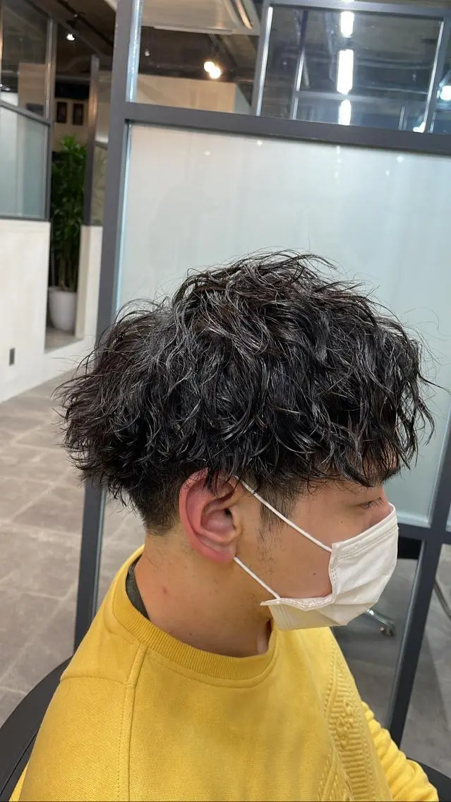 パーマ メンズ メンズパーマ ツイストスパイラルパーマ スパイラルパーマ カット パーマ ALLEN hair 京橋店のヘアスタイル