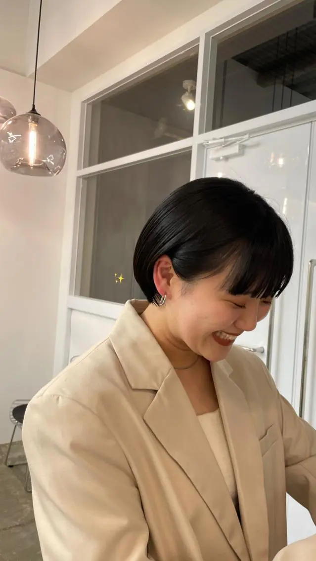 ショート ショートボブ 丸みショート ボブ ショートヘア 立野 莉央のヘアスタイル